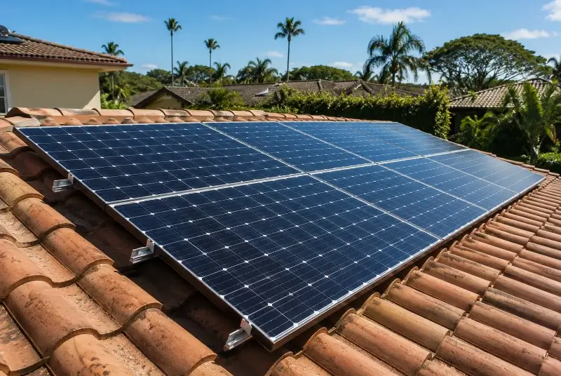 Installation de panneaux solaires à la Chapelle-d'Armentières
